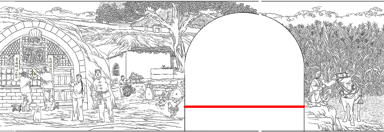 浮雕线稿（图ZMzkwMzcwNDk2） - 雕塑 - 站酷设计师岗底长江原创素材 - 站酷ZCOOL