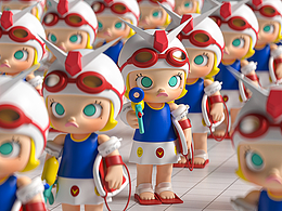 泡泡瑪特POPMART包裝IP渲染