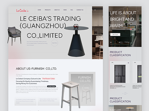 Website Design ｜ 建材官网 ｜ 外贸（个人主页-ZNzE4MzI3MDg=） - 企业官网 - 站酷设计师WGng原创素材 - 站酷ZCOOL