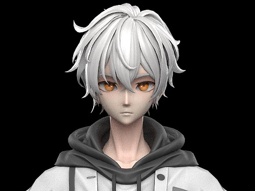 直播用二次元替身模型