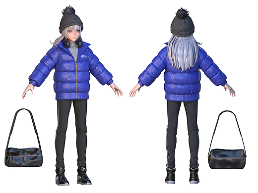 羽绒服模型制作