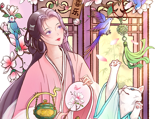 喜乐（个人主页-ZNzE4OTQ2MDQ=） - 商业插画 - 站酷设计师微微vivi927原创素材 - 站酷ZCOOL