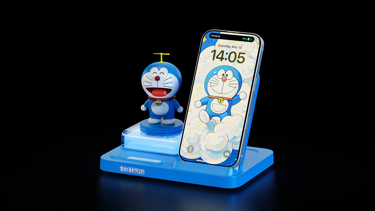 IP公仔联名无线充产品渲染丨产品视频（图ZMzkwMzk3ODY4） - 电子产品 - 站酷设计师太安Taian原创素材 - 站酷ZCOOL