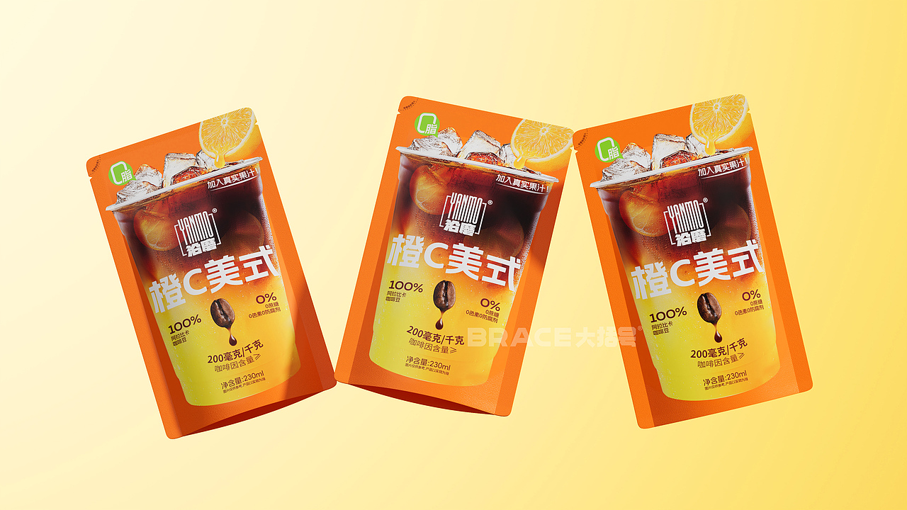 咖啡包装 网红咖啡 咖啡袋装包装设计 饮料包装 美式（图ZMzkwNDMxNDM2） - 包装 - 站酷设计师大括号包装设计原创素材 - 站酷ZCOOL