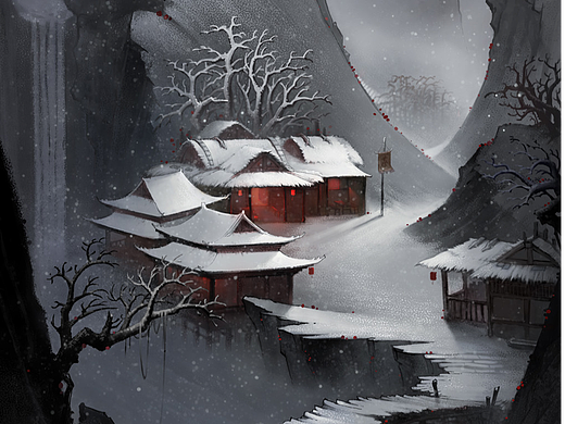 《晴峦萧寺》