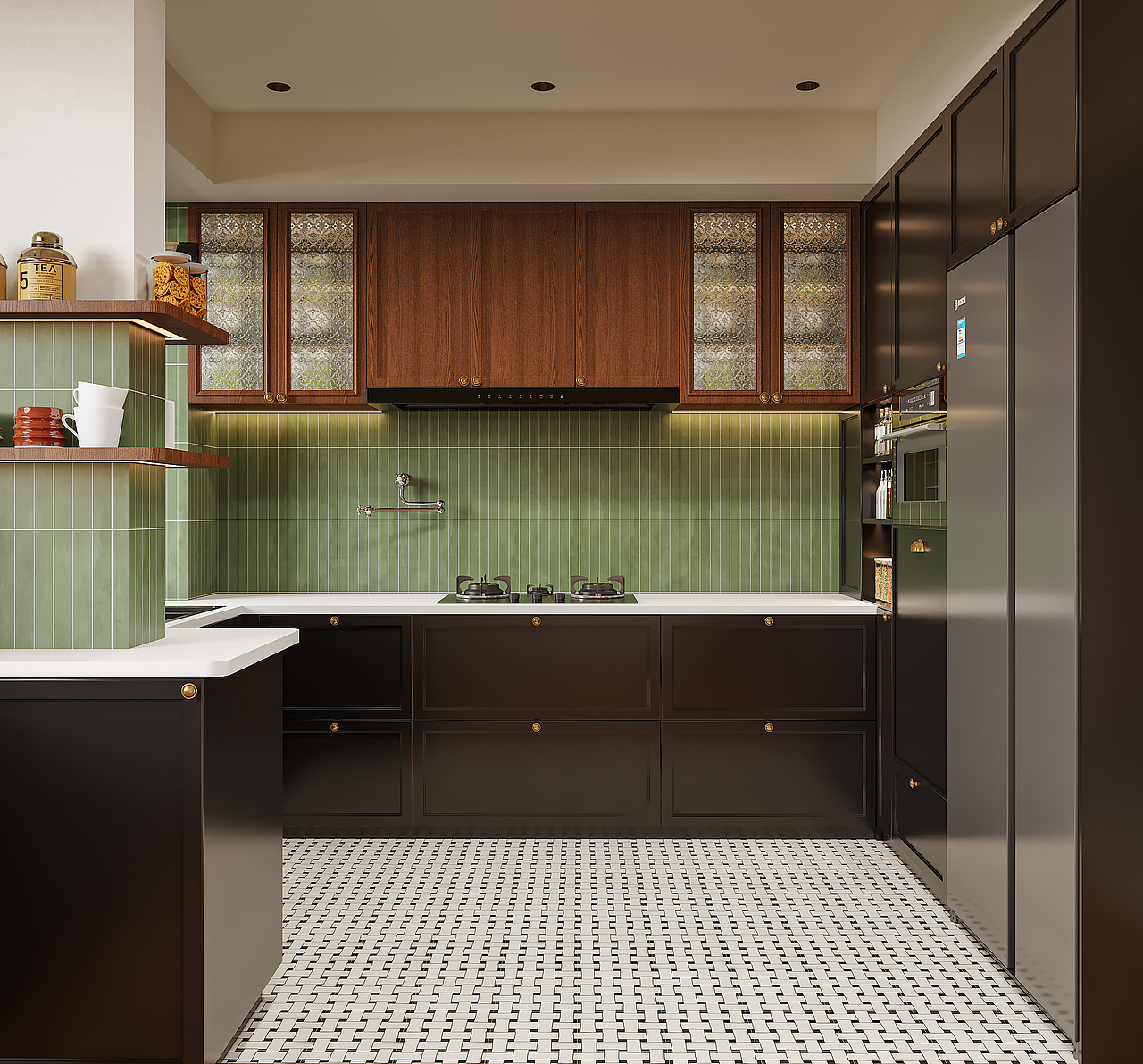 中古风格设计：经典与现代的优雅融合 设计（图ZMzkwNDUzMzg0） - 家装设计 - 站酷设计师苏浅9854原创素材 - 站酷ZCOOL