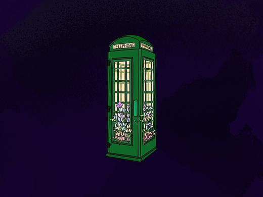 代表思念的电话亭