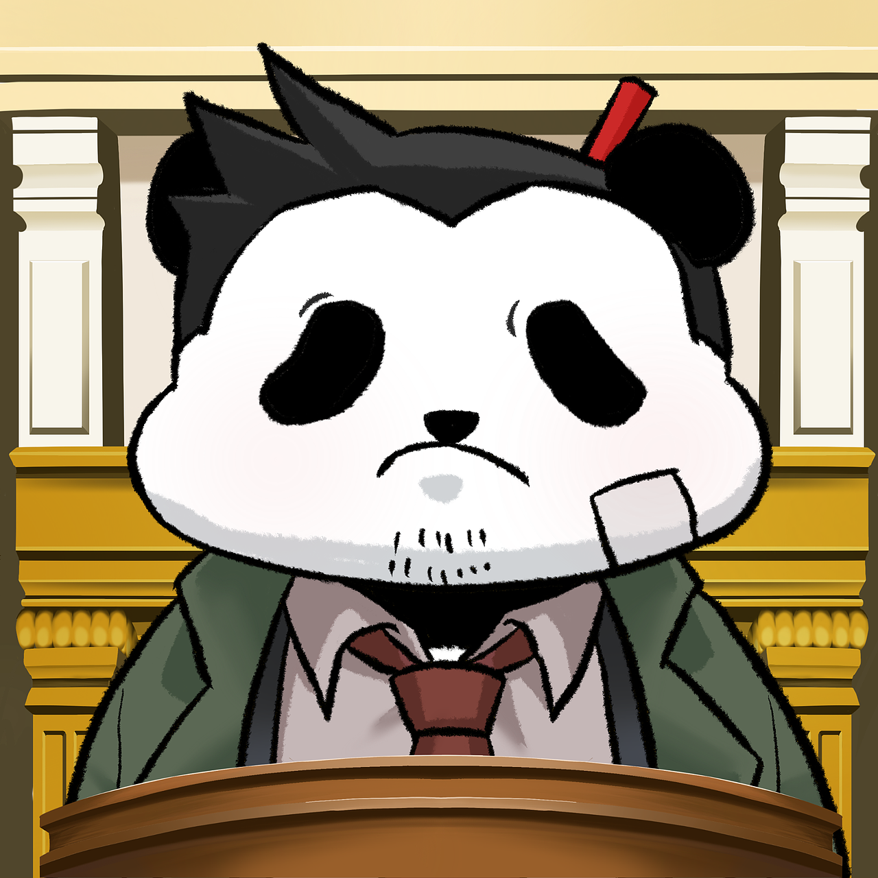 逆转裁判熊猫头系列