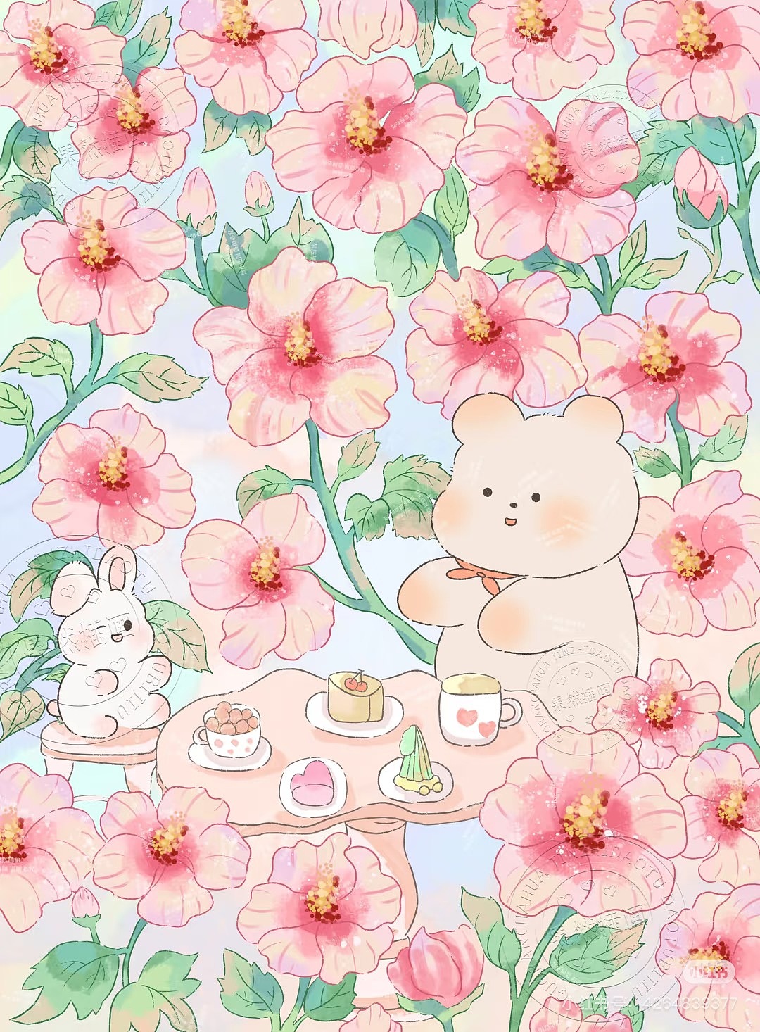 原创治愈系插画合集I花花系列（图ZMzkwNDYxMTQw） - 商业插画 - 站酷设计师插画师果然原创素材 - 站酷ZCOOL