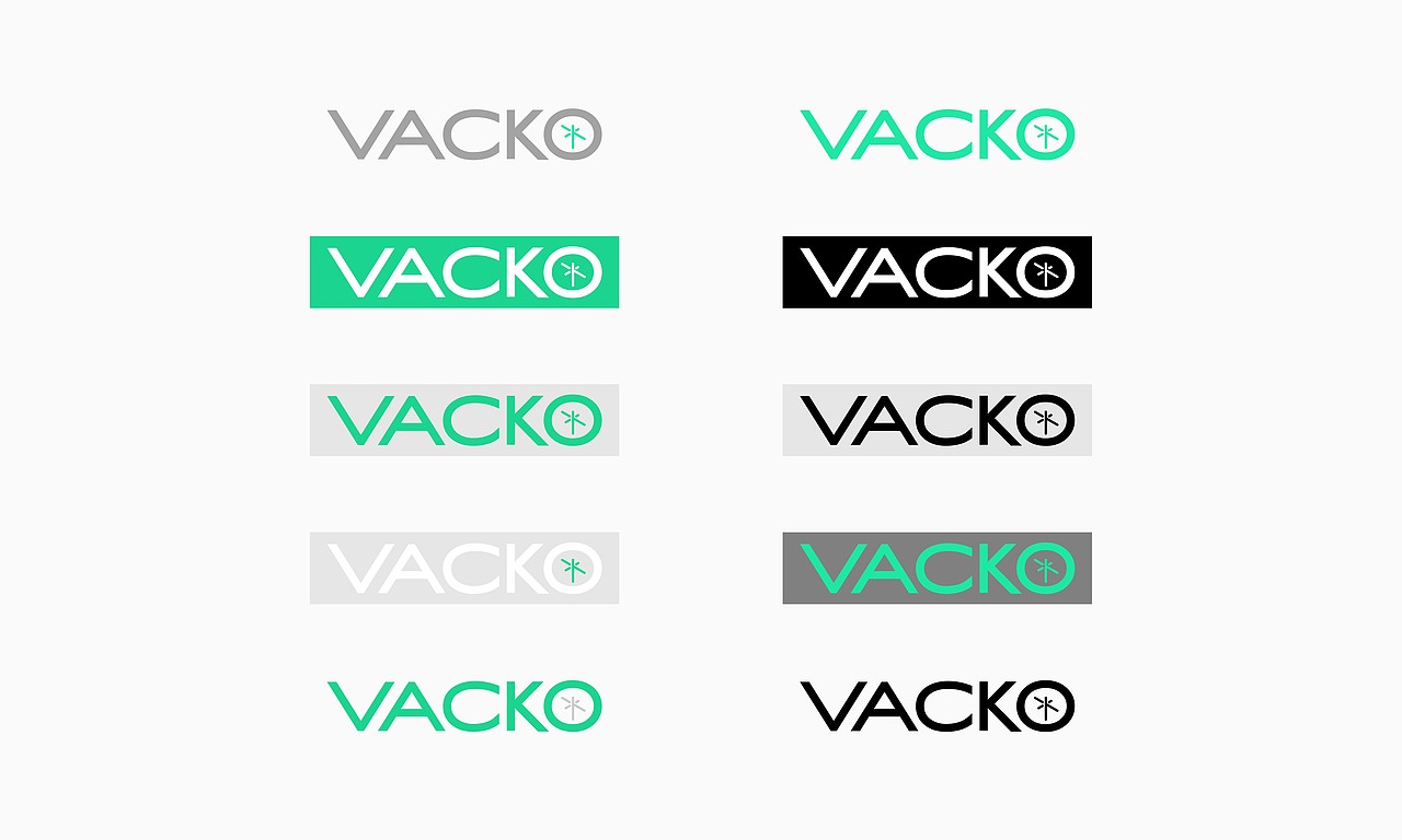 VACKO顽刻 品牌标志设计 运动品牌LOGO