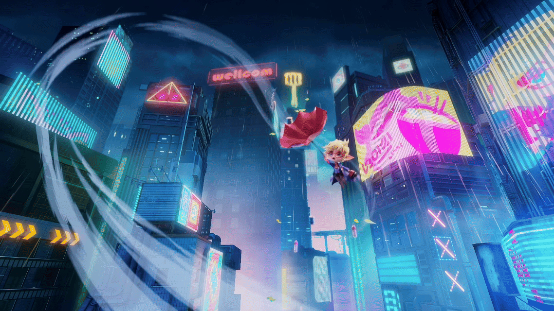 云顶之弈赛博之城又飒又萌女主播小小迦娜皮肤CG（图ZMzkwNDc0OTI0） - 动画/影视 - 站酷设计师两点十分动漫原创素材 - 站酷ZCOOL