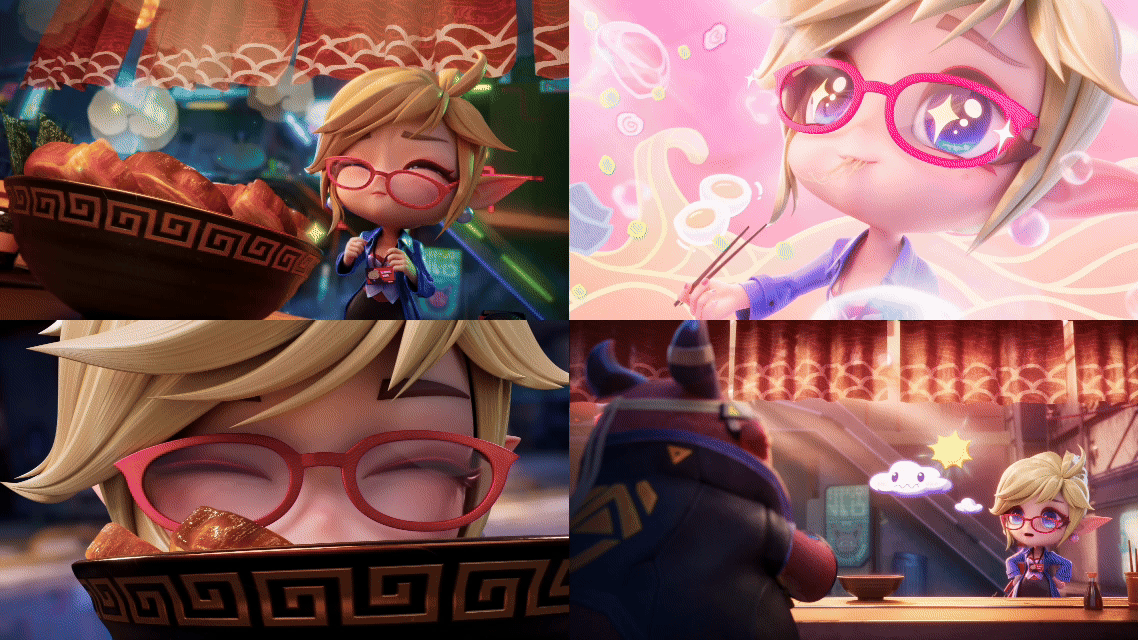 云顶之弈赛博之城又飒又萌女主播小小迦娜皮肤CG（图ZMzkwNDc0OTgw） - 动画/影视 - 站酷设计师两点十分动漫原创素材 - 站酷ZCOOL