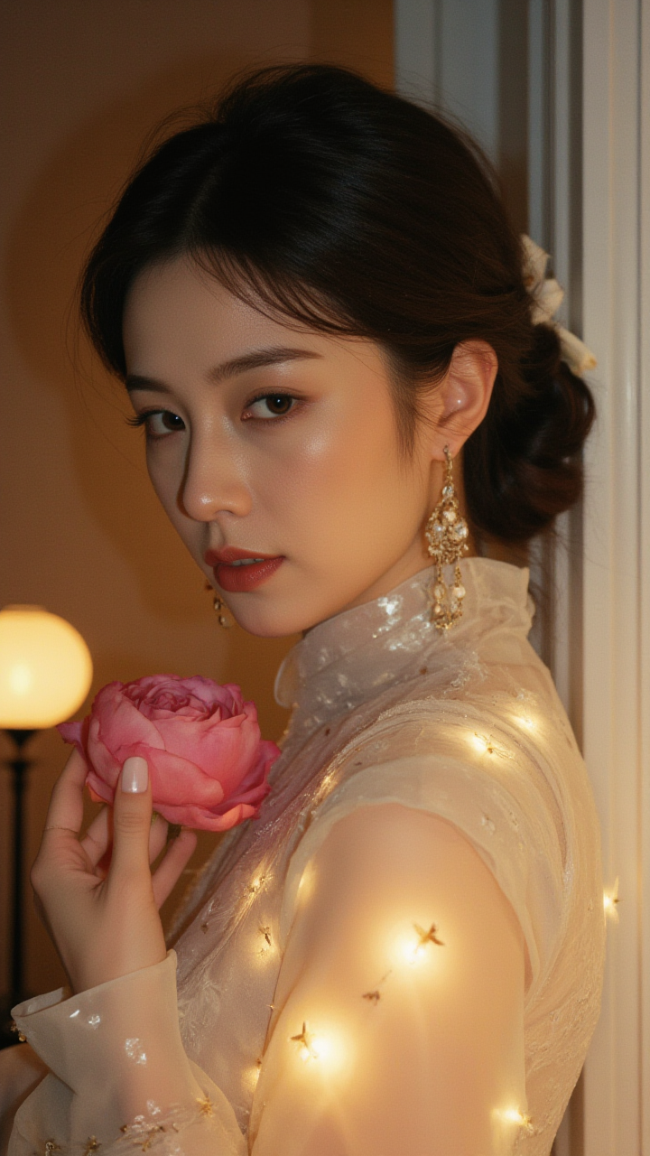 【AI古风美学渲染】：淡雅光影中的细腻呈现