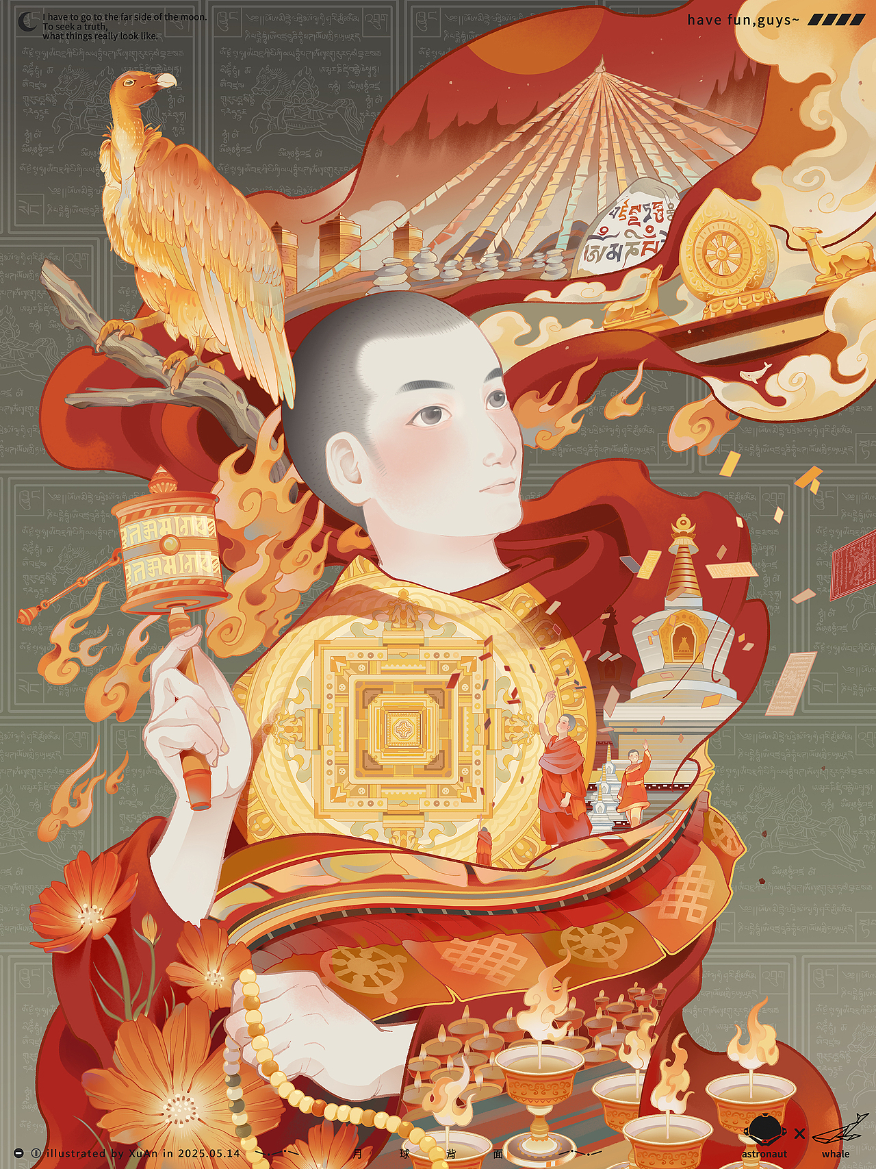 传诵之路（图ZMzkwNDc4NTIw） - 艺术插画 - 站酷设计师XXXXuAn原创素材 - 站酷ZCOOL