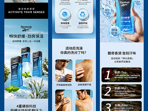 锐步-沐浴露详情设计