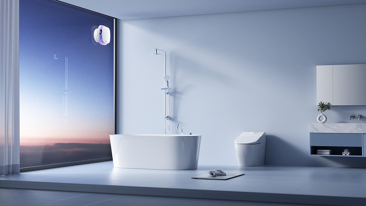 诱蚊排气扇产品动画