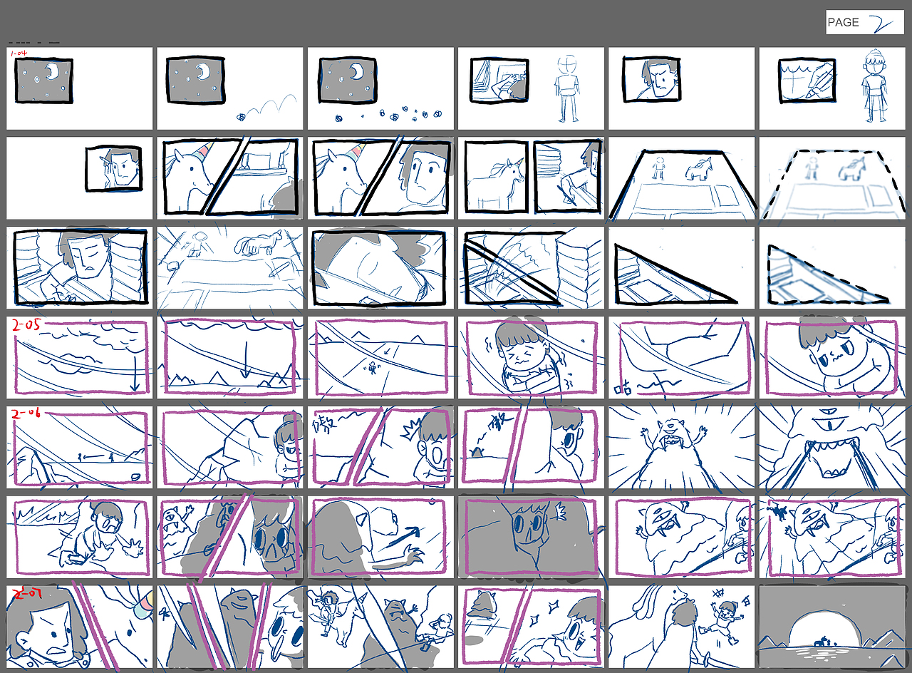 欢喜 | 个人动画实验短片 | 漫画分格结合二维动画实验