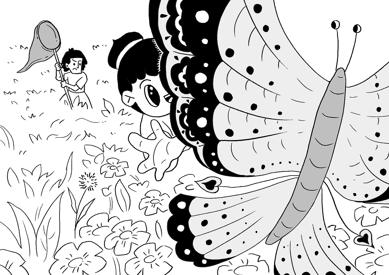 欢喜 | 个人动画实验短片 | 漫画分格结合二维动画实验