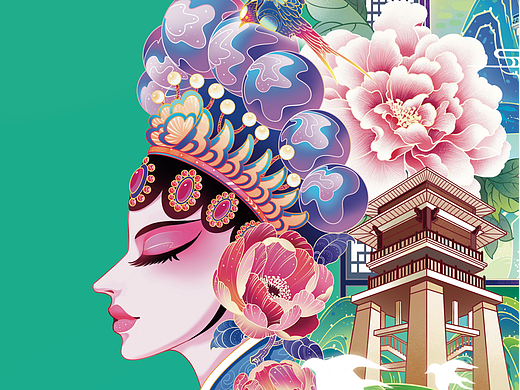【广州非遗×插画×地标】-山也拾墨