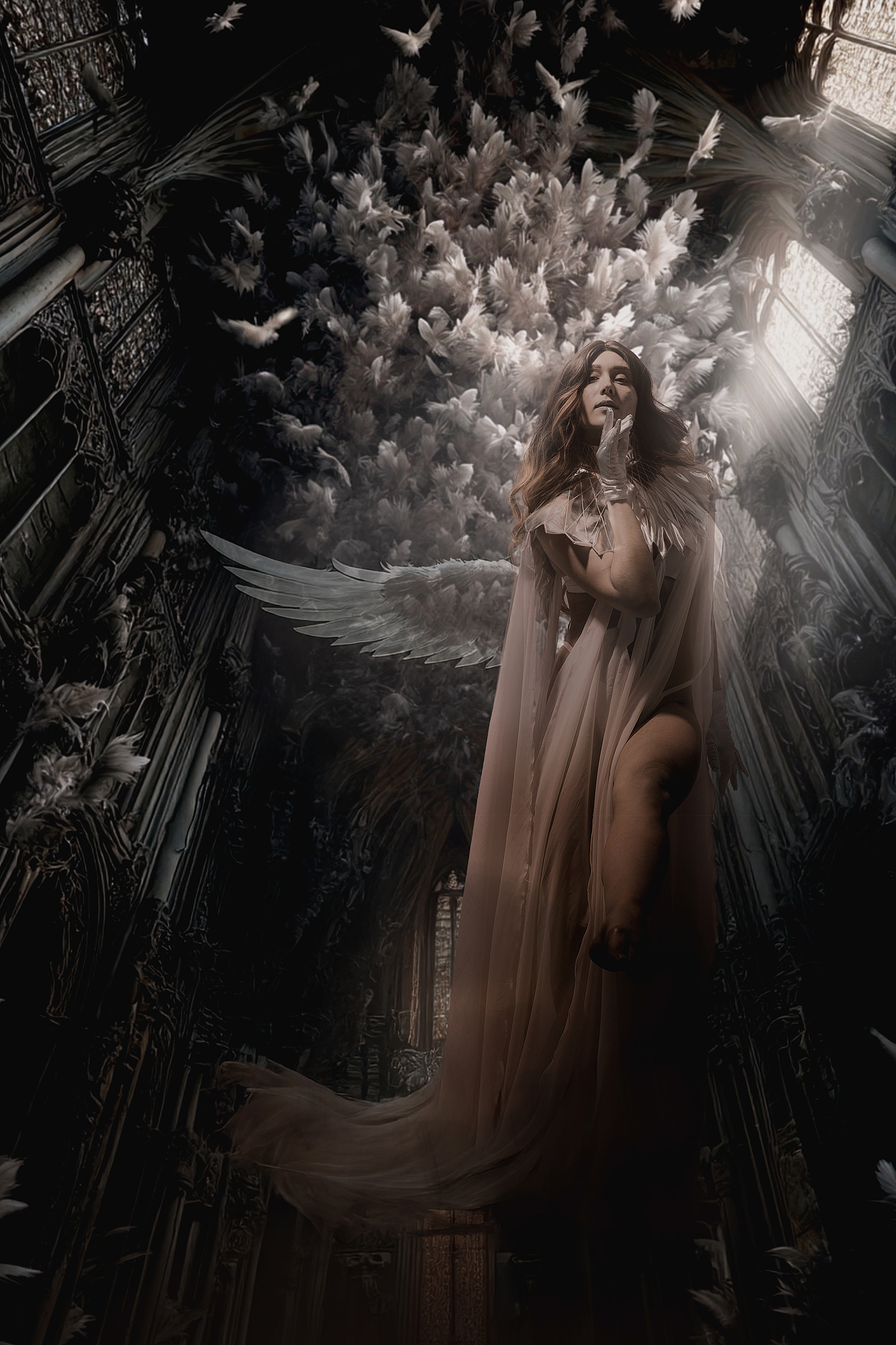 一组天使主题摄影作品