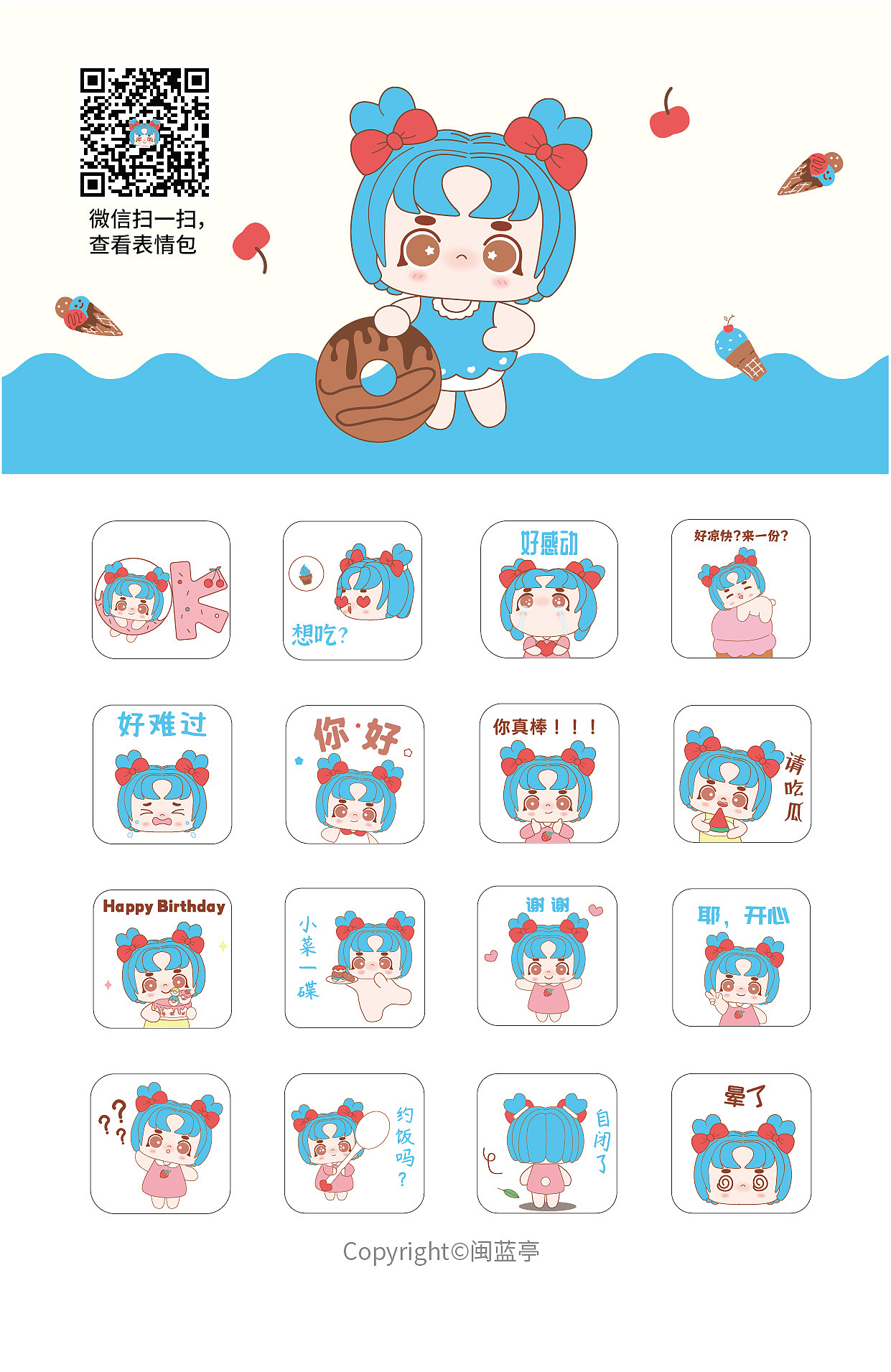 机器娃娃薇薇表情包第一弹（图ZMzkwNTE2MDky） - 网络表情 - 站酷设计师闽蓝亭原创素材 - 站酷ZCOOL