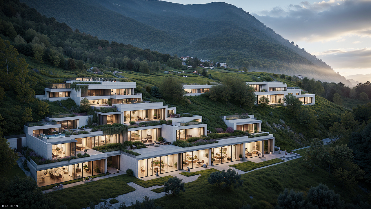 鸟瞰系列4-现代度假酒店