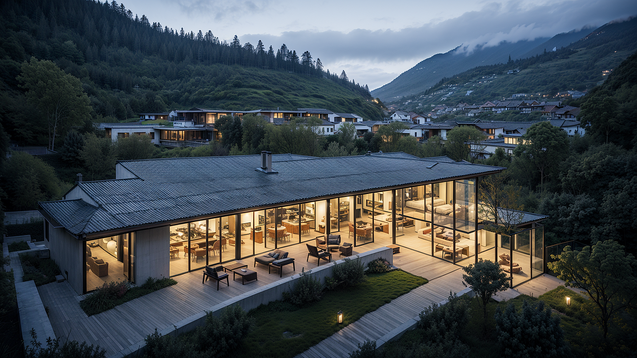 鸟瞰系列4-现代度假酒店