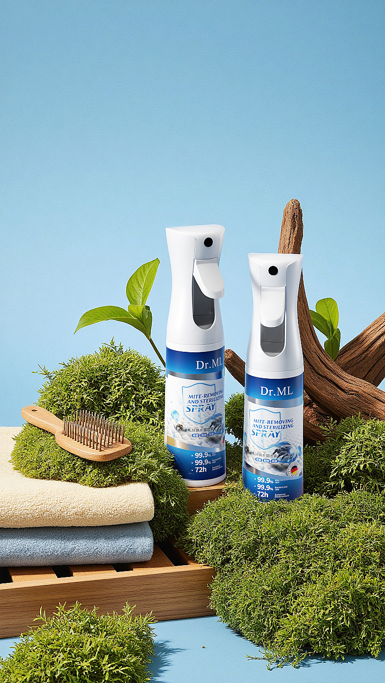 美妆写实渲染，ai辅助，植物除螨喷雾剂（图ZMzkwNTI1NDI0） - 产品 - 站酷设计师李新福原创素材 - 站酷ZCOOL