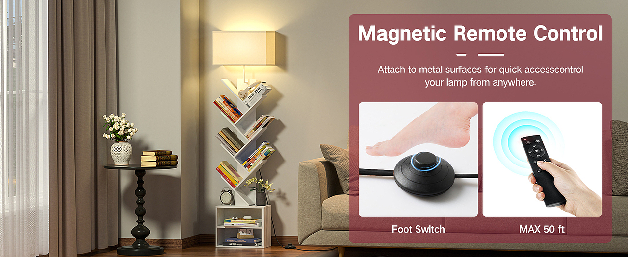 树形书架双层带灯