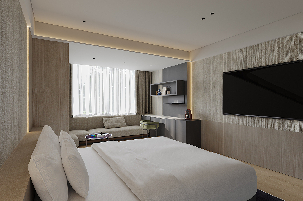 名宿客房（图ZMzkwNTM5MjIw） - 酒店餐饮设计 - 站酷设计师彦霖视觉空间原创素材 - 站酷ZCOOL