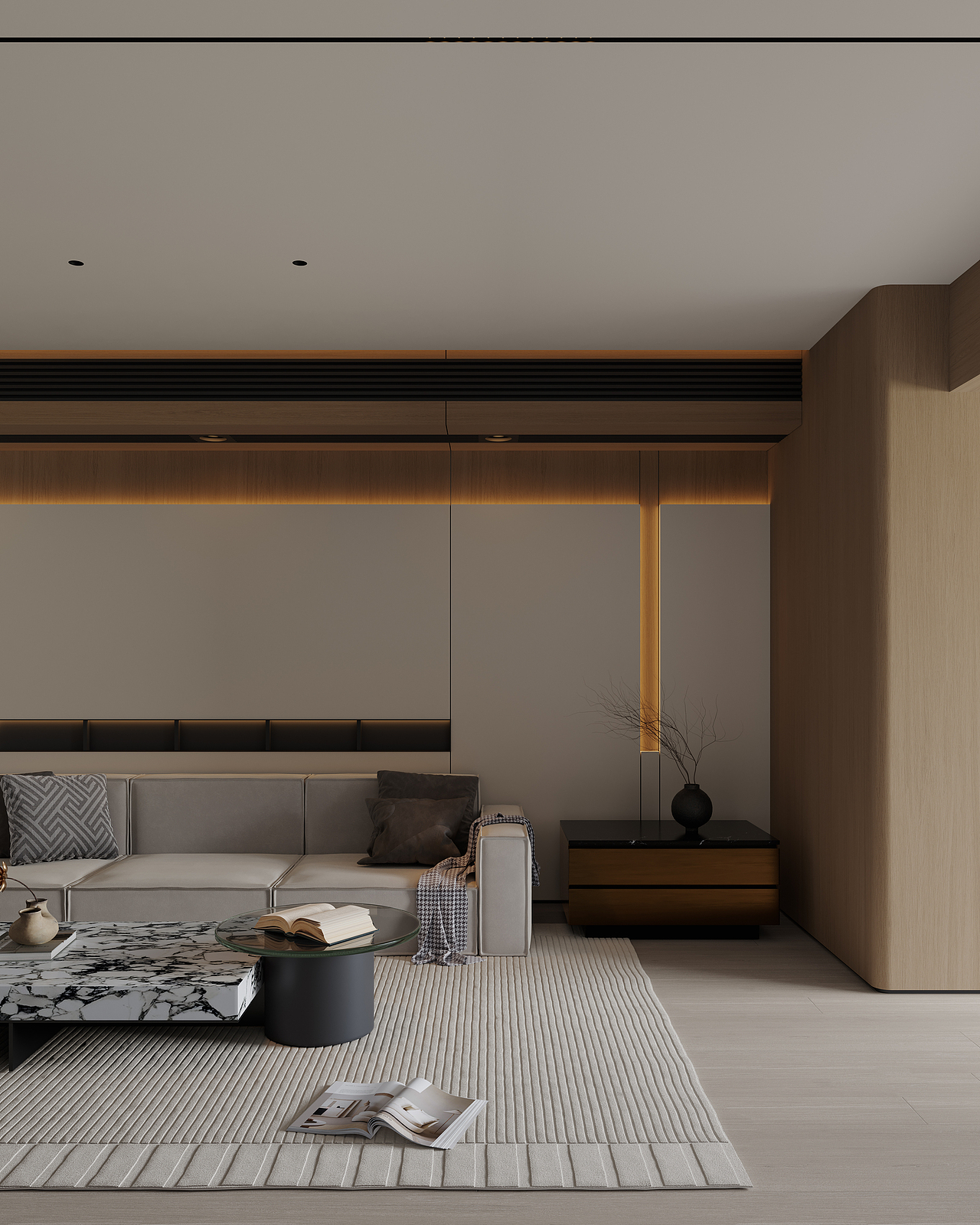 意式大平层-客餐厅（图ZMzkwNTQwNDAw） - 家装设计 - 站酷设计师彦霖视觉空间原创素材 - 站酷ZCOOL