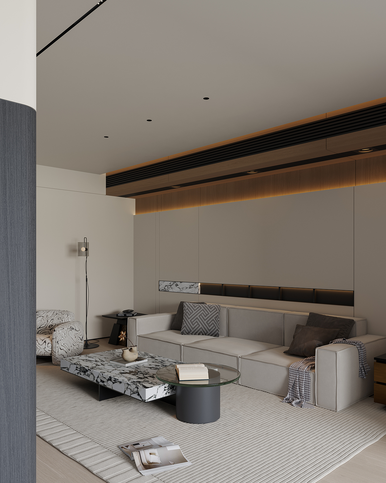 意式大平层-客餐厅（图ZMzkwNTQwNDA0） - 家装设计 - 站酷设计师彦霖视觉空间原创素材 - 站酷ZCOOL