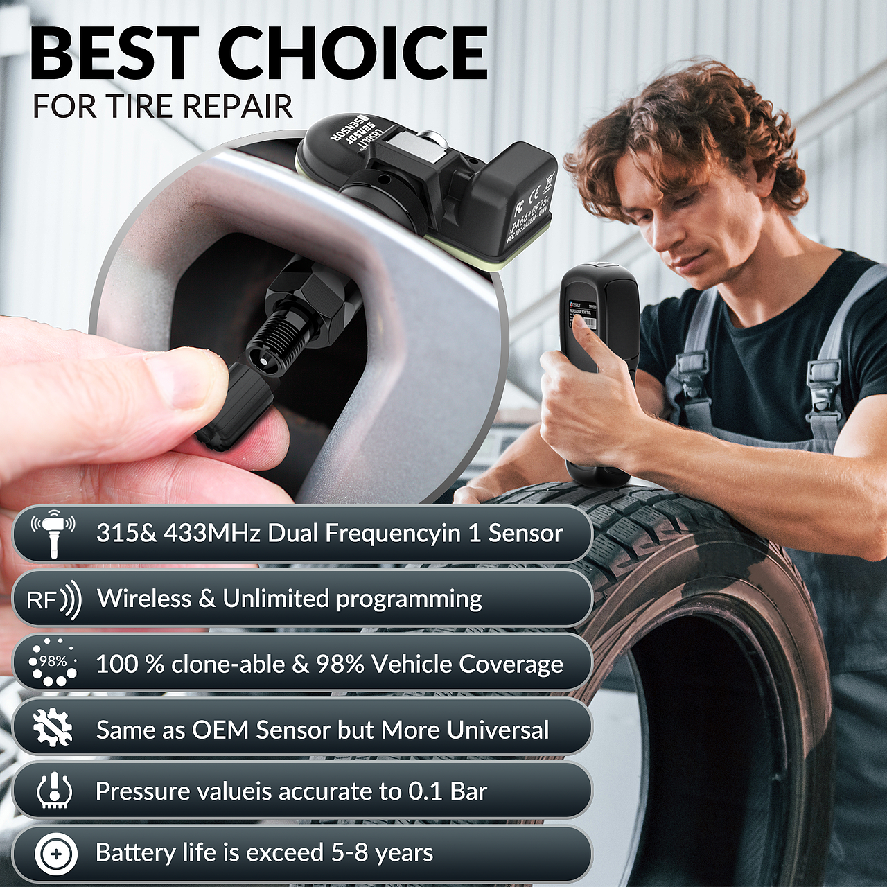 产品图渲染【胎压扫描仪器TPMS90】【胎压滤嘴TS_01】