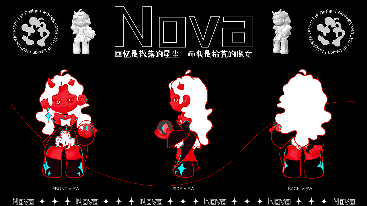 魔女NOVA|原创潮玩IP形象设计(可授权)