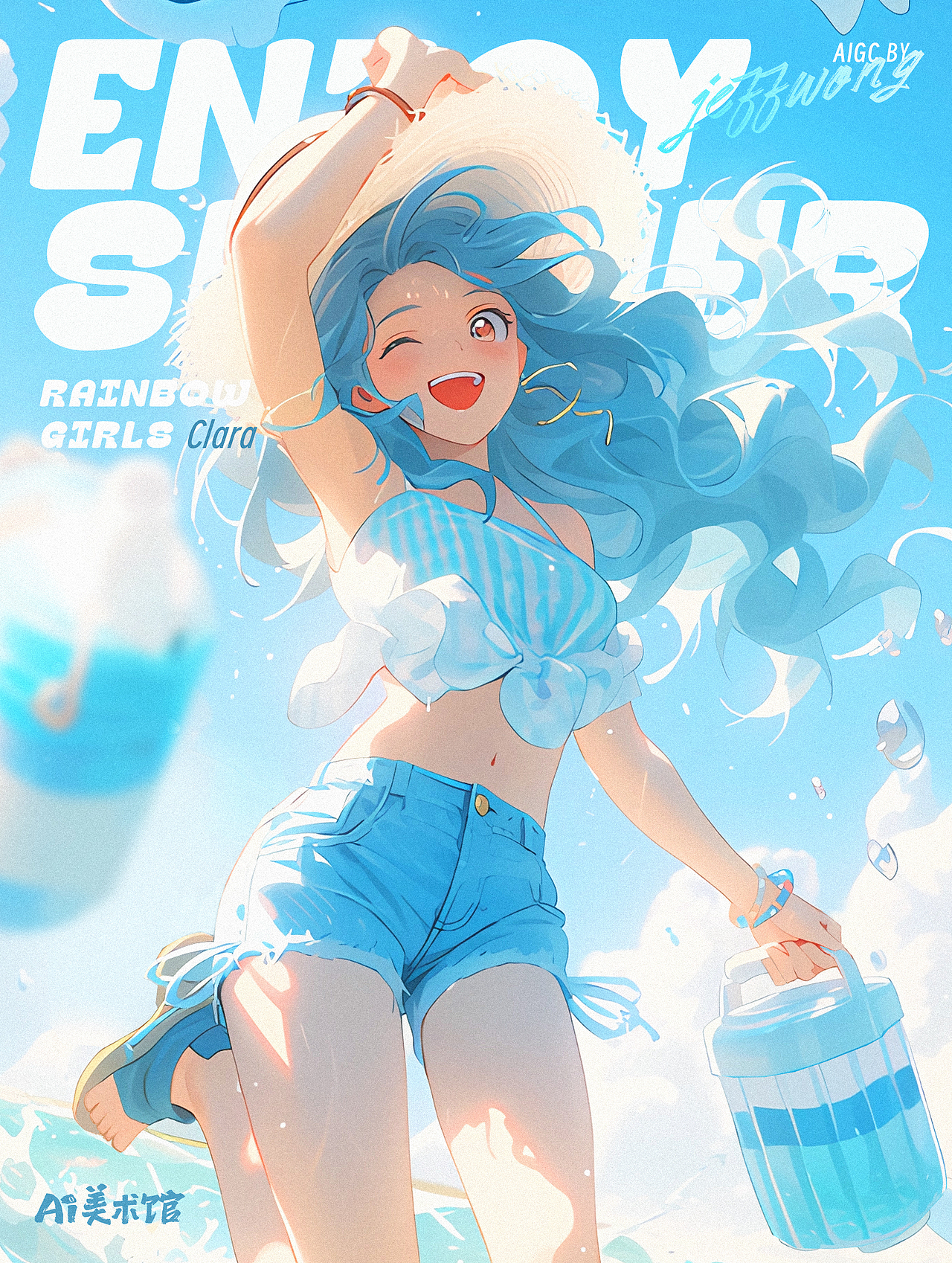 彩虹少女 Rainbow Girls 九位女孩清凉出道！（图ZMzkwNTcyMDM2） - IP形象 - 站酷设计师Jeff杰夫原创素材 - 站酷ZCOOL