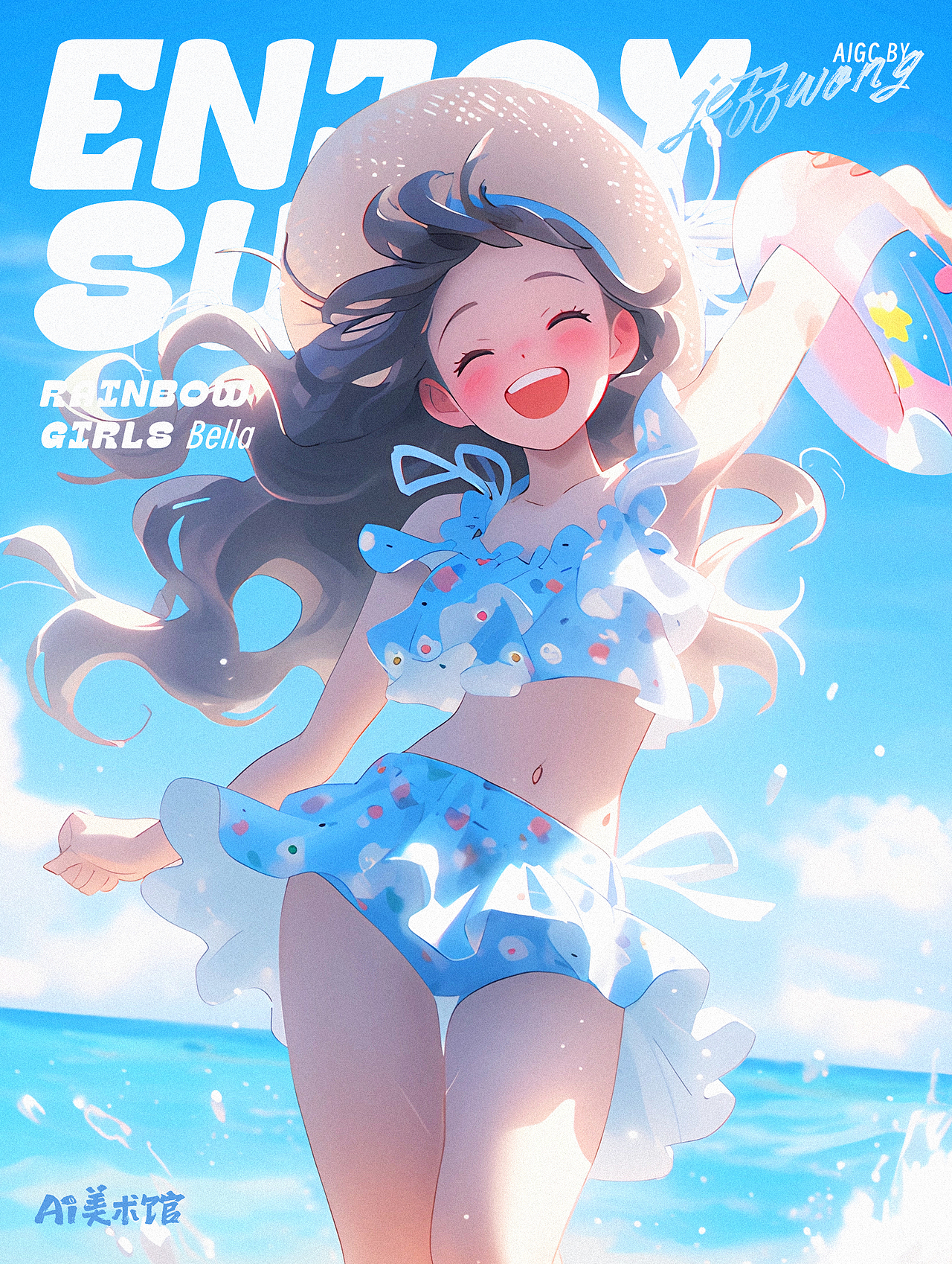 彩虹少女 Rainbow Girls 九位女孩清凉出道！（图ZMzkwNTcyMDMy） - IP形象 - 站酷设计师Jeff杰夫原创素材 - 站酷ZCOOL