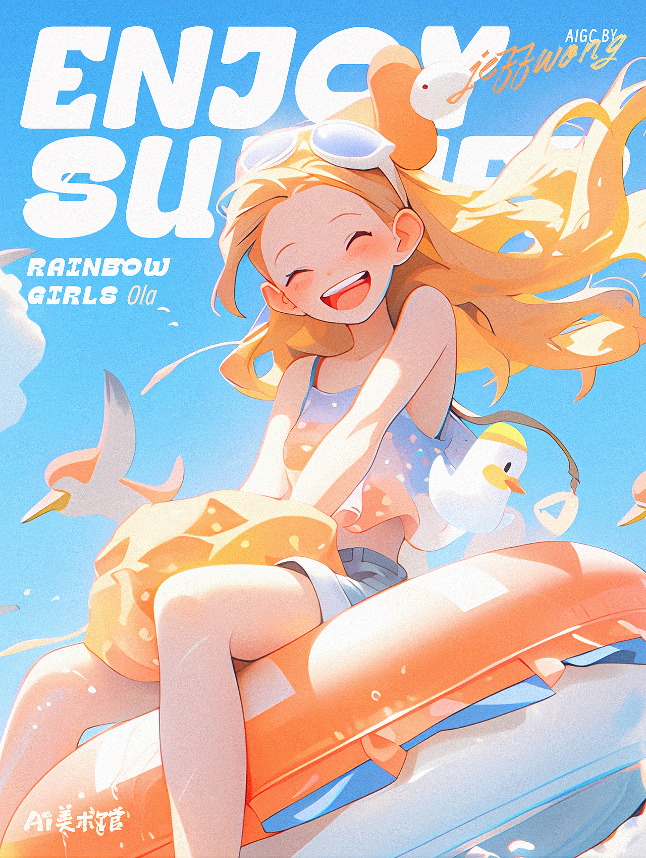 彩虹少女 Rainbow Girls 九位女孩清凉出道！（图ZMzkwNTcyMDQ0） - IP形象 - 站酷设计师Jeff杰夫原创素材 - 站酷ZCOOL