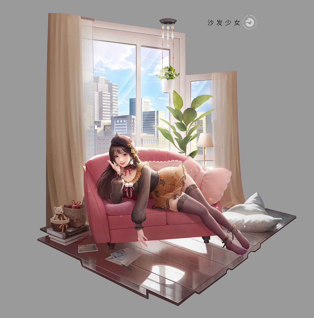 2023年做的一批都市美少女人像立绘和插图（图ZMzkwNTc1NDI4） - 商业插画 - 站酷设计师白驹文化原创素材 - 站酷ZCOOL