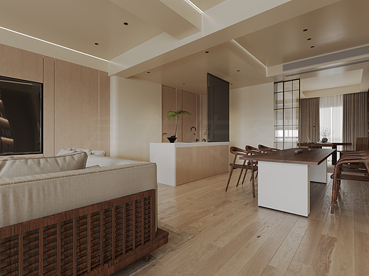 《木隐山居》——原木风空间的禅意栖居提案