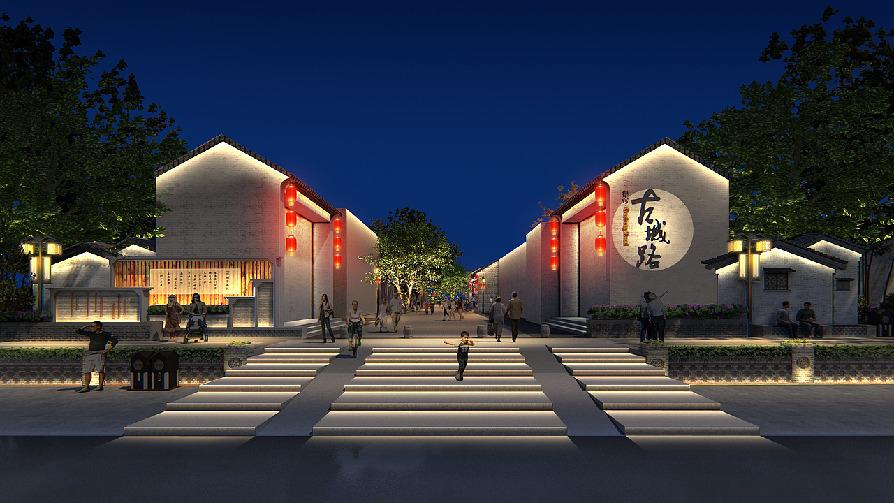 邓州古城灯光部分设计（图ZMzkwNTg0Njcy） - 建筑设计 - 站酷设计师肥龙凤舞原创素材 - 站酷ZCOOL