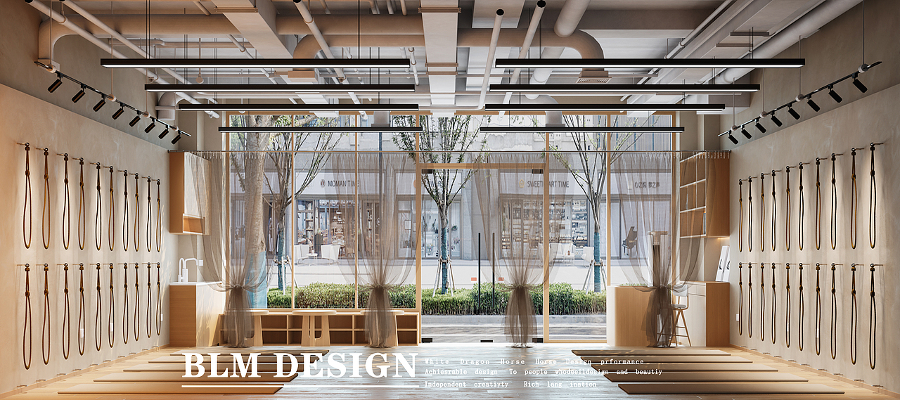 白龙马效果图-瑜伽馆