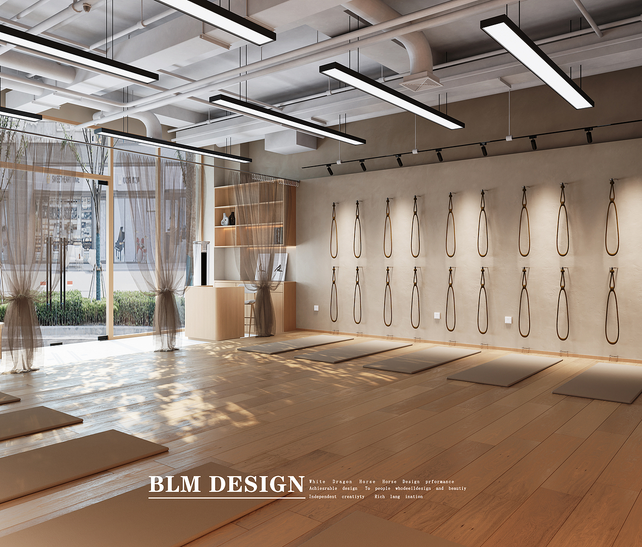 白龙马效果图-瑜伽馆