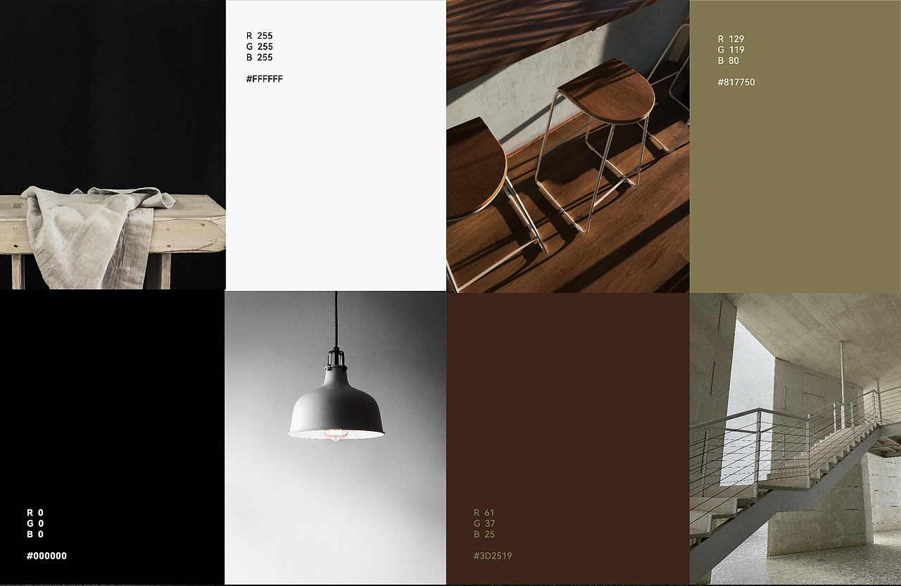 《居域》家具品牌设计,深色盒子般的沉浸场域