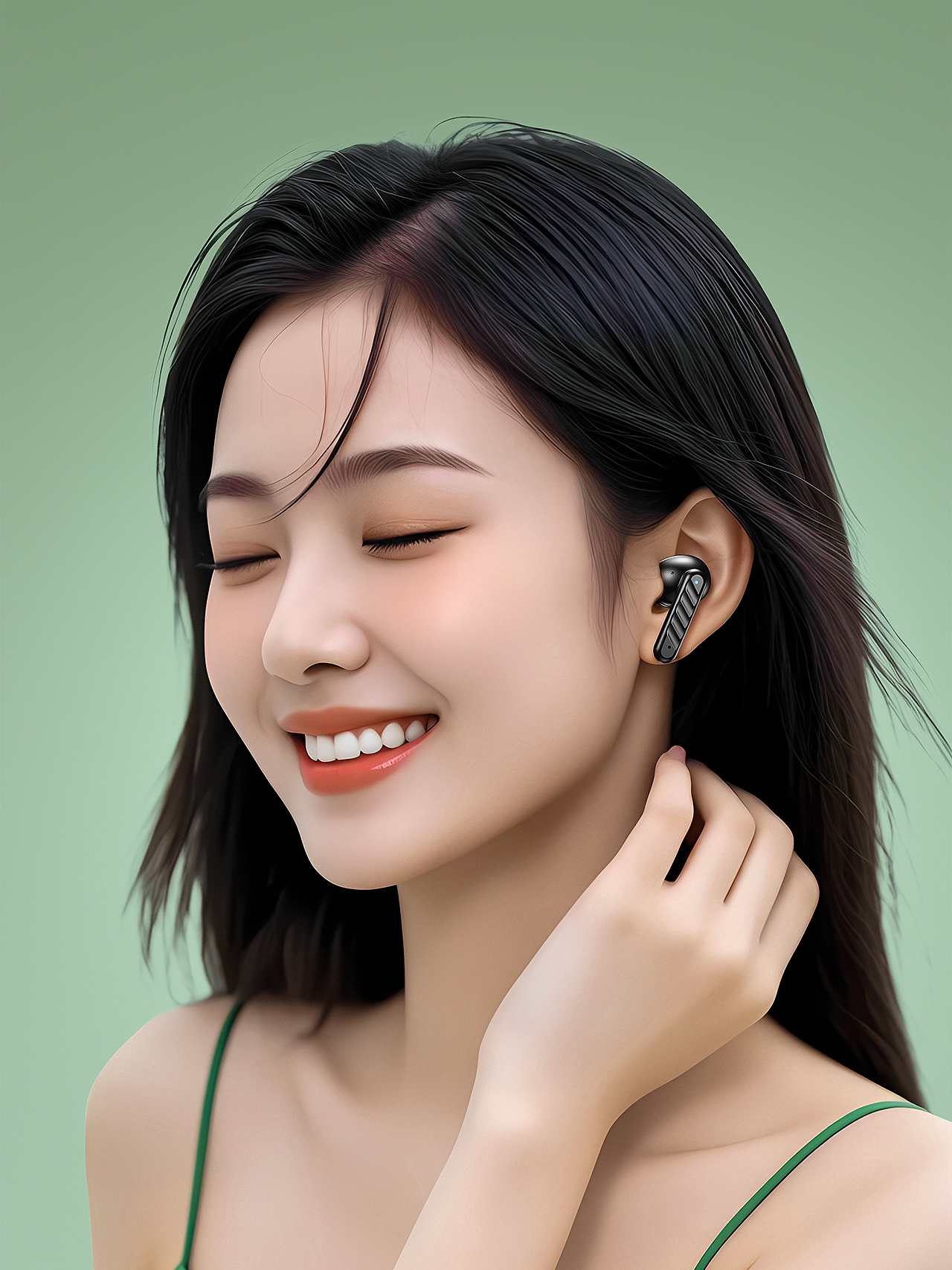 蓝牙耳机 × 产品建模 效果图渲染