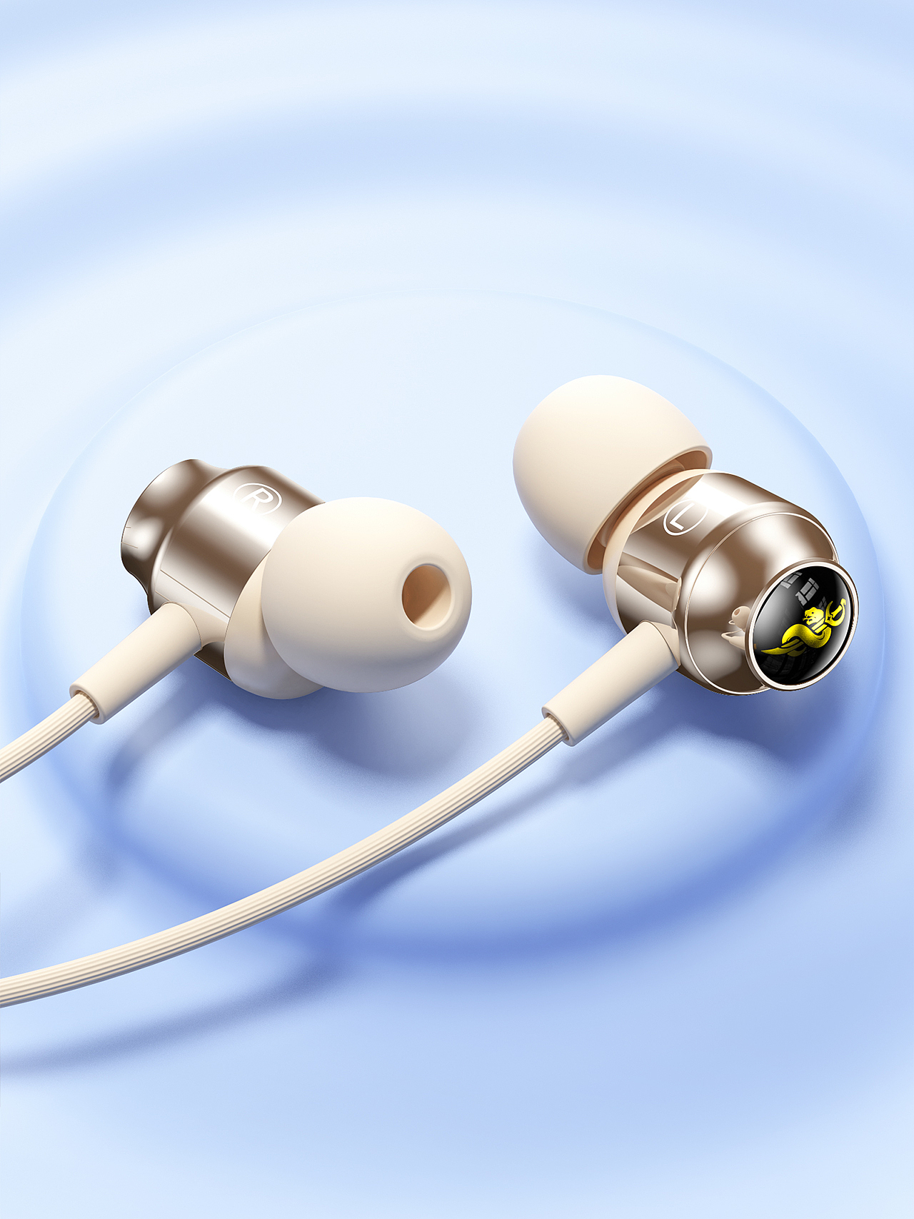 有线耳机 × 产品建模 效果图渲染