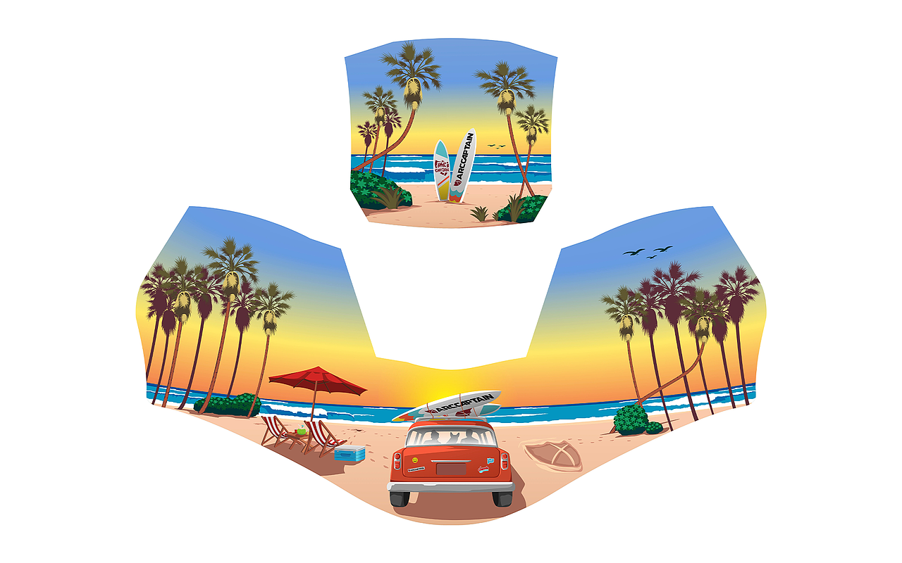 国际插画设计欧美暗黑动漫写实风格产品外观插画图案