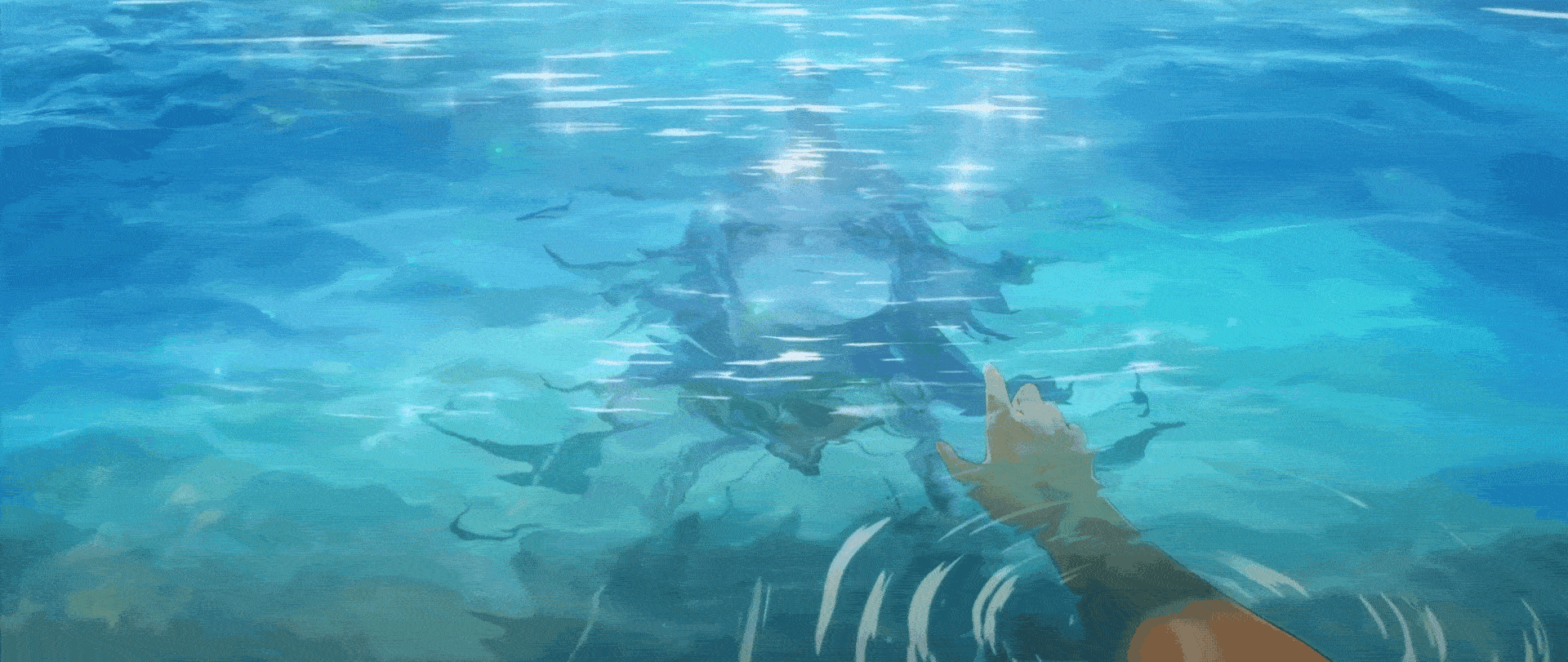 涟涟打捞绿色能量体