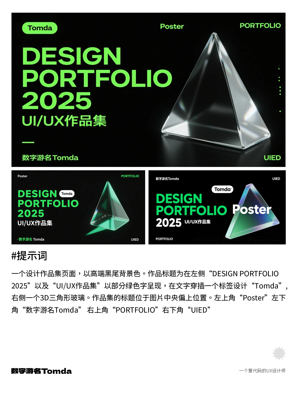 1分钟出片！超简单AI作品集封面神器推荐！（图ZMTUwOTE3MTI=） - 教程 - 站酷设计师Tomda原创素材 - 站酷ZCOOL