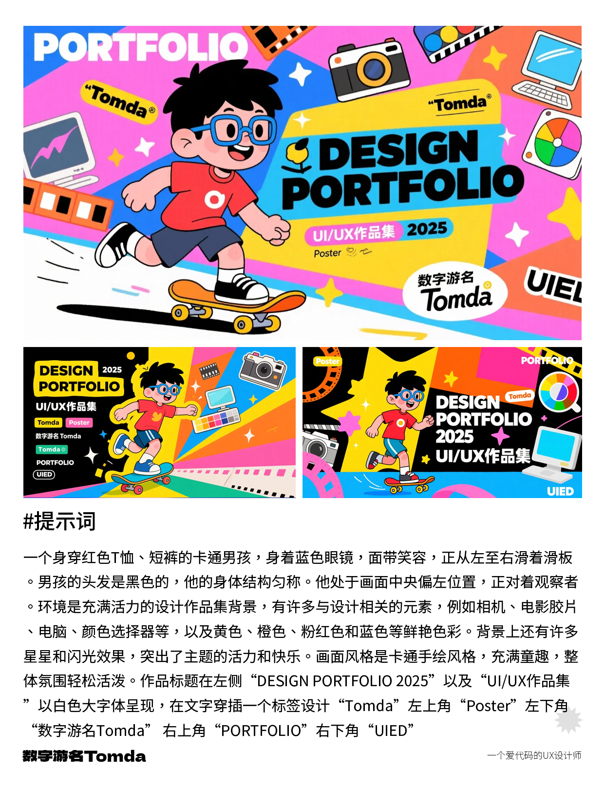 1分钟出片！超简单AI作品集封面神器推荐！（图ZMTUwOTE3MTY=） - 教程 - 站酷设计师Tomda原创素材 - 站酷ZCOOL