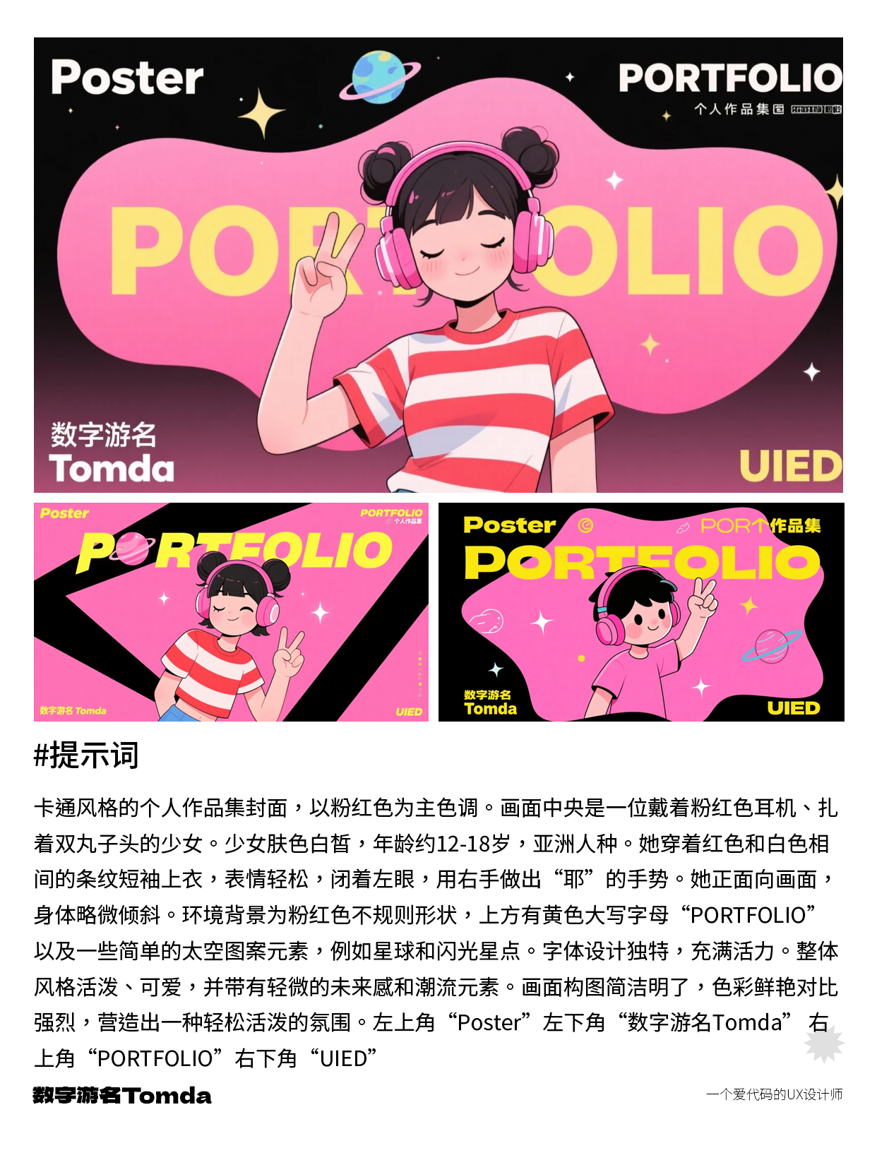 1分钟出片！超简单AI作品集封面神器推荐！（图ZMTUwOTE3MjQ=） - 教程 - 站酷设计师Tomda原创素材 - 站酷ZCOOL